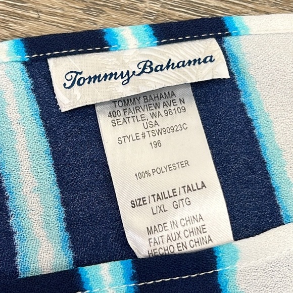 Tommy Bahama Rainbow Chevron Maxi Scarf Dress Swim Cover-Up Size L/XL - Picture 9 of 11